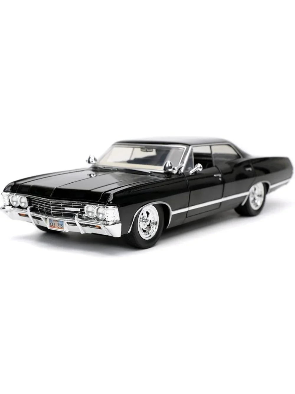 1967 Chevy Impala Die-cast Car with Dean Winchester Figure - Collectible Toy for
